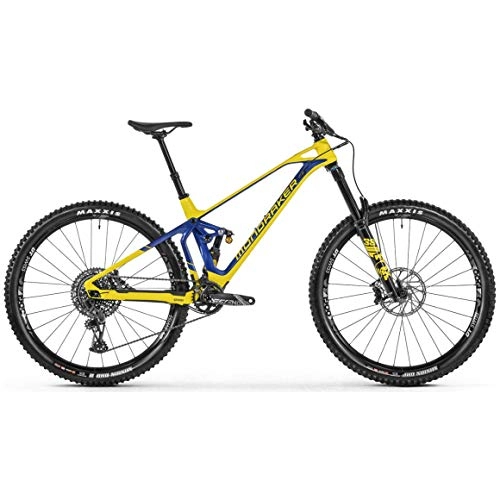 Mountain Bike : Mondraker Super Enduro SuperFoxy Carbon R 2021 Mountain Bike - Gloss Yellow / Gloss Deep Blue