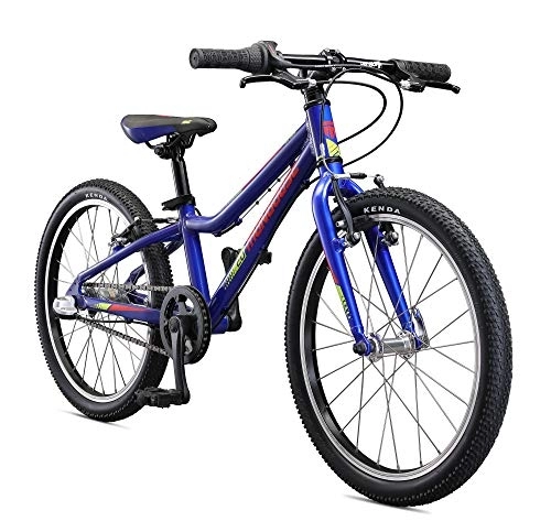 Mountain Bike : Mongoose Cipher Kids Mountain Bike with 20-Inch Wheels in Blue, Aluminum Hardtail Frame, 7-Speed Drivetrain, and Alloy V-Brakes and Coaster Brake