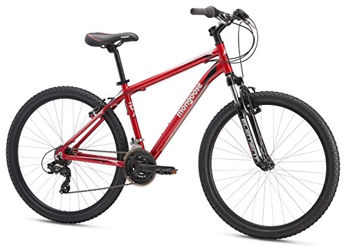 Mountain Bike : Mongoose Men's Montana Comp 27.5" Wheel, Red, 18 inch / Medium