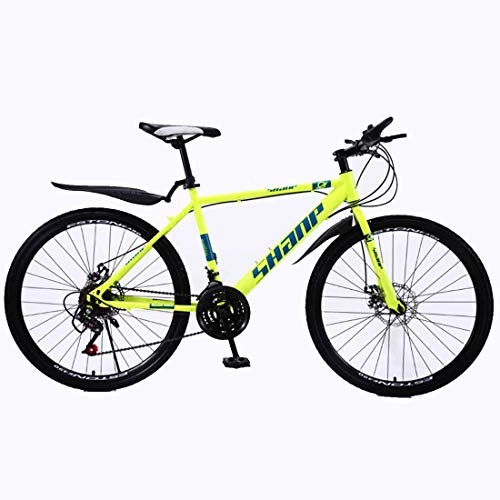 Mountain Bike : Mountain Bike 21 Speed (24-Speed, 27-Speed, 30-Speed) Bicycle 26 inches Mens MTB Disc Brakes, Green, 30Speed