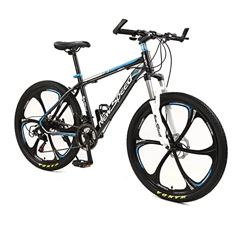 Mountain Bike : Mountain Bike，21 Speeds Drivetrain，Full Suspension High-Carbon Steel MTB Bicycle，26-inch Wheel，Dual Disc Brake Non-Slip，for Adults Mens Women Mountain Bike Bicycle black-26inch