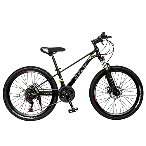 Mountain Bike : Mountain Bike 24-inch 21-Speed Alloy Frame, Whole Body Paint Womens 26 Bike (Black, 127 * 69 * 20CM)