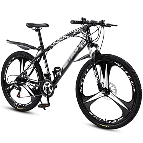 Mountain Bike : Mountain Bike 26 In Wheel Mens Adults Mountain Bike 21 / 24 / 27 Speed Dual Full Suspension Carbon Steel Frame For A Path Trail Mountains(Size:24 Speed, Color:Black)