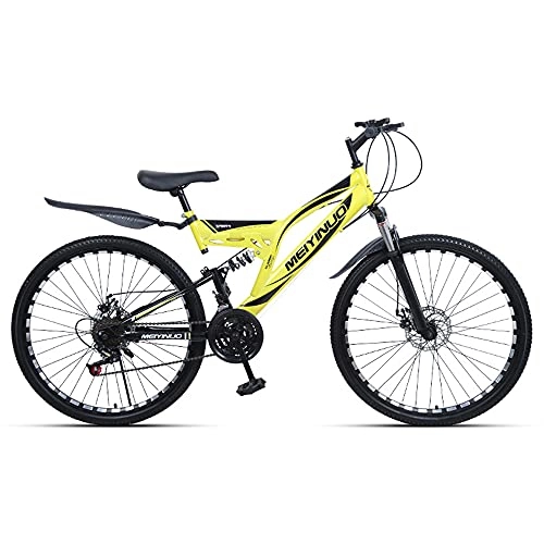 Mountain Bike : Mountain Bike 26 inch cross-country bike with dual shock absorber 21-speed / 24-speed / 27-speed bike Rugged carbon steel frame for men and women