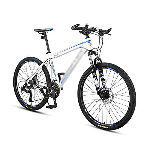 Mountain Bike : Mountain Bike 26 Inch Wheels Mountain Bike 24 / 27 Speed Dual Suspension MTB With Shock-absorbing Front Fork For A Path, Trail & Mountains(Size:27 Speed, Color:Blue)