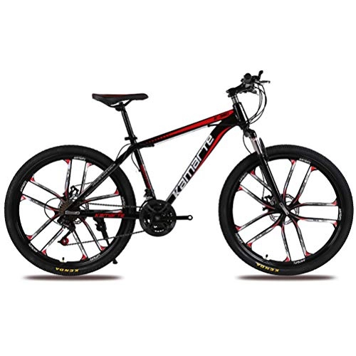 Mountain Bike : Mountain Bike 27 Speed 26 Inches Dual Suspension Mountain Bike, Black