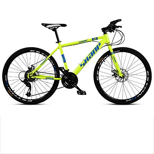 Mountain Bike : Mountain Bike Adult Damping Super Light High-carbon Steel Road Bike Variable Speed Disc Brake All Terrain MTB Racing Bicycle D-30 Speed 24 Inches