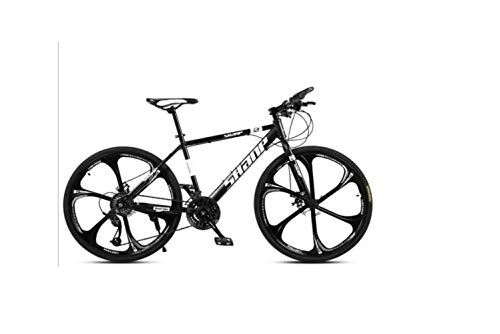 Mountain Bike : Mountain Bike Adult Mountain Bike 26 inch Double Disc Brake One Wheel 30 Speed Off-Road Speed Bicycle Men and Women, E, 30 Speed