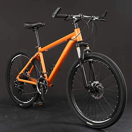 Mountain Bike : Mountain Bike All Terrain High-carbon Steel MTB Lightweight 21 Speed Variable Speed Double Disc Brake 26 Inches Road Bike C-24 Speed 26 Inches