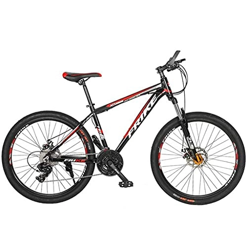 Mountain Bike : Mountain Bike Alloy Mountainbike 21 / 24 / 27 Speed Discbrake 26 Inch Tires MTB Bicycle With Full Suspension And Dual Disc Brakes(Size:24 Speed)