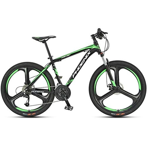 Mountain Bike : Mountain Bike, Aluminium Alloy Frame Mountain Bicycles, Dual Disc Brake and Front Suspension, 26inch Wheel, 27 Speed (Color : A)