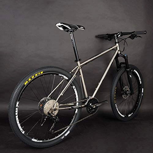 Mountain Bike : Mountain Bike AM / 26-inch, TG3 Pneumatic Fork, XM525 Renault 520 High-end Chrome-molybdenum Steel Frame, 30-speed Dual Disc Brake, Bikes Suitable For All-terrain Cycling (Size : 27.5")