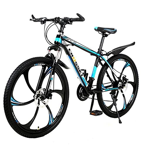 Mountain Bike : Mountain Bike Carbon steel frame with dual disc brakes (black and red; black and blue 26-inch 21 / 24 / 27 speed) bicycle