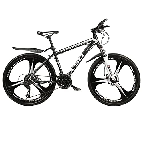 Mountain Bike : Mountain Bike Cross-country bikes with three-pin tyres topped (24 / 26 inch 21 / 24 / 27 speed white and blue; black and white; black and red; black and blue) 130 * 20 * 74cm