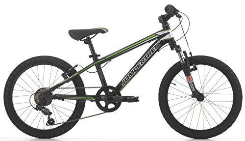 Mountain Bike : Mountain Bike Cycles Cinzia Devil Children's, Aluminium frame, Fork, Shimano Suspension Forks, Two Sizes Available, Nero Opaco / Verde, Ruota da 20" (taglia 28 e cambio a 6 velocit)