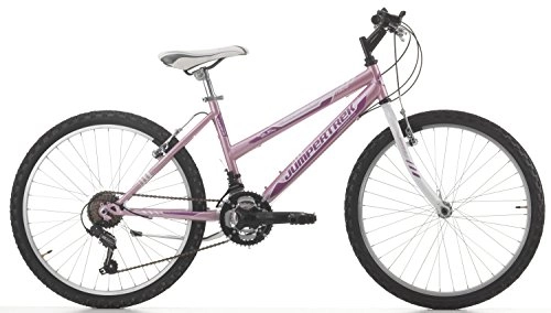 Mountain Bike : Mountain Bike Cycles Cinzia Snake Girl's, steel frame, 18Speed Change, 24inch wheel size 38, Rosa Palermo, Forcella Rigida