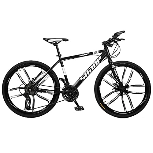 Mountain Bike : Mountain Bike Double disc brake high-carbon steel youth speed bike (26 inch 21 / 24 / 27 / 30 speed) double disc brake