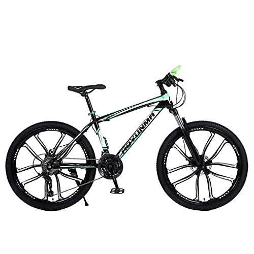 Mountain Bike : Mountain Bike Double shock absorption and double disc brake bicycle (24 / 26 inch 21 / 24 / 27 speed white and blue; black and white; black and red; black and green)