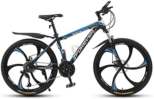 Mountain Bike : Mountain bike For Adult, 26-Inch Bike-Lightweight High-Carbon Steel Frame-27-Speed Professional Transmission-Disc Brake-Suitable For Road And Mountain Off-Road ZHAOSHUNLI