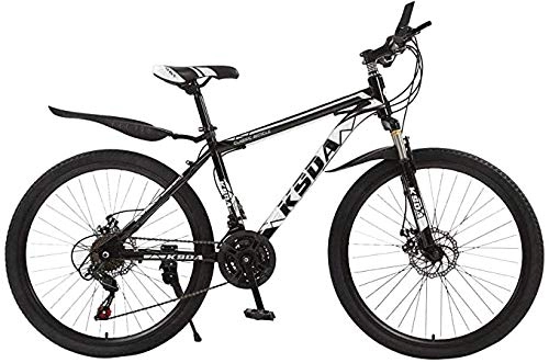 Mountain Bike : Mountain Bike for Men Land Rover 26 Inch with 21 Speed Dual Disc Brakes Suspesion Travel Camping Bicycle, A
