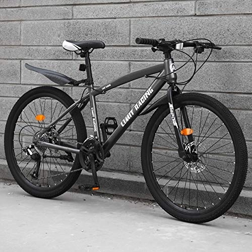Mountain Bike : Mountain Bike Lightweight All Terrain MTB High-carbon Steel 27 Speed Variable Speed Damping Disc Brake 26 Inches Road Bike A-27 Speed 24 Inches