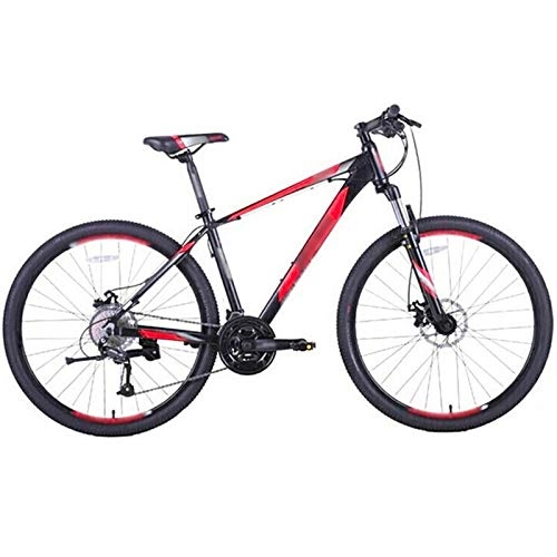 Mountain Bike : Mountain Bike, Men Women 27-speed Highway Bicycle Damping MTB with 27.5 Inch Wheels (Color : Red, Size : 15.5 inches)