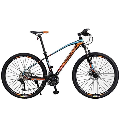 Mountain Bike : Mountain Bike Mens Bicycle Bike Bicycle 26" Mountain Bicycles 27 Speeds Lightweight Aluminium Alloy Frame Disc Brake Front Suspension Unisex Mountain Bike Alloy Frame Bicycle Men's Bike ( Color : A )
