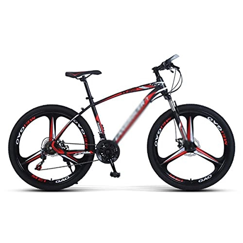 Mountain Bike : Mountain Bike Mountain Bike High-carbon Steel Frame Bicycle For Boys, Girls, Men And Women 21 / 24 / 27-Speed Gear 26-inch For A Path, Trail & Mountains(Size:24 Speed, Color:Red)