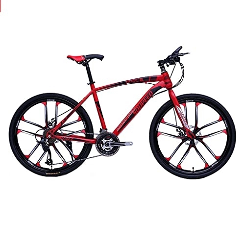 Mountain Bike : Mountain Bike Road racing bicycle (black and red; white and black; black and blue; iron gray; silver gray 26-inch 21 / 24 / 27 / 30 speed) double shock-absorbing bicycle