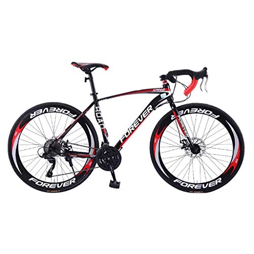 Mountain Bike : Mountain Bike Shifting Road Bike Muscle Frame Bend Design High Carbon Steel Frame Unisex 21 / 27 Speed Optional