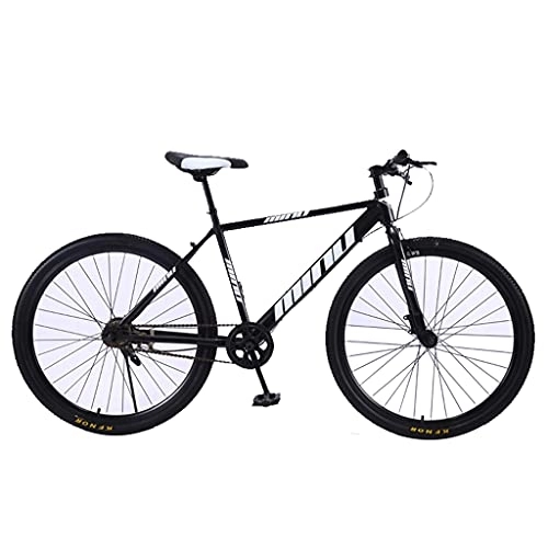 Mountain Bike : Mountain Bike Single speed bicycle (26 inch black; white) disc brake shock absorption men's and women's