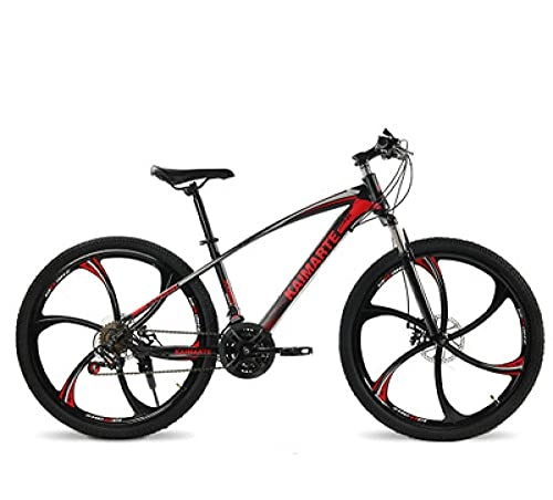 Mountain Bike : Mountain Bike Variable Speed Bicycle 26 Inches Road Bike 21 Speeds Bicycles Double Disc Brake Road Cycling-red_26_Inches-21_Speeds