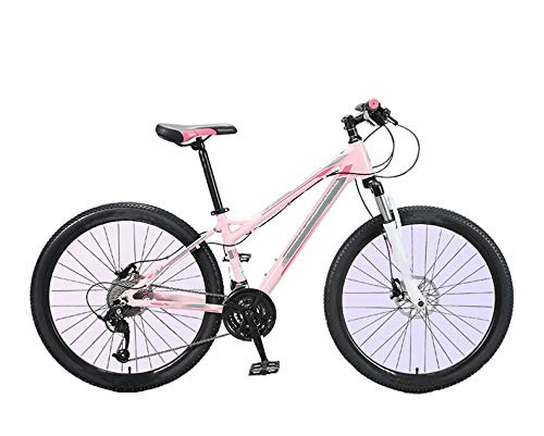 Mountain Bike : Mountain Bike, Women's Ultra Lightweight Variable Speed Adult Junior High School Student Off Road Racing Bicycle 26inchs 27speed