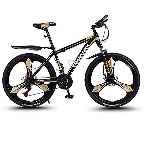 Mountain Bike : Mountain Bike Youth Adult Mens Womens Bicycle MTB 26 Inch Mountain Bicycle Hardtail Carbon Steel Frame Ravine Bike Dual Disc Brake and Front Suspension, Mag Wheels, 24 Speed Mountain Bike for Women Me