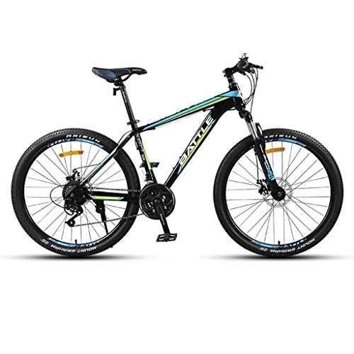 Mountain Bike : Mountain Bike Youth Adult Mens Womens Bicycle MTB 26” Mountain Bike, Carbon Steel Frame Mountain Bicycles, Dual Disc Brake and Front Suspension, 24-speed Mountain Bike for Women Men Adults ( Color : B )