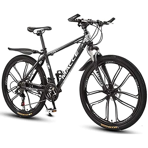 Mountain Bike : Mountain Bike Youth Adult Mens Womens Bicycle MTB Mountain Bike 26 Inch Women / Men MTB Bicycles Lightweight Carbon Steel Frame 21 / 24 / 27 Speeds with Front Suspension Mountain Bike Green 21speed zhengzil