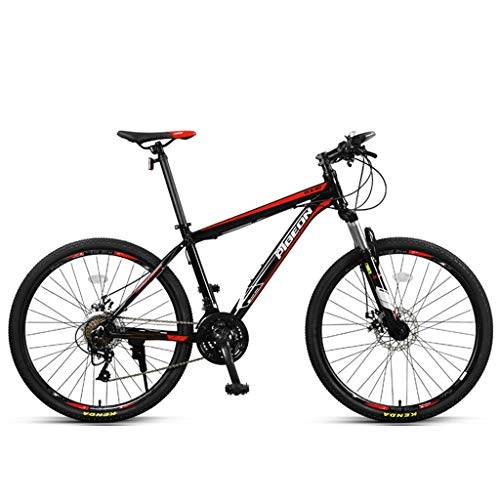 Mountain Bike : Mountain Bike Youth And Adult, Aluminum Alloy Frame 26-inch 21-speed Full Suspension With Dual Disc Brakes GH