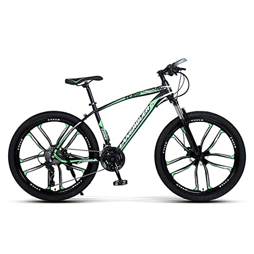Mountain Bike : Mountain Bikes Adult 26 Inch Wheels 21 Speed Bike For Men And Women MTB Bike Aluminum Frame Double Disc Brake Suspension Fork Bicycle For Adult Or Teens