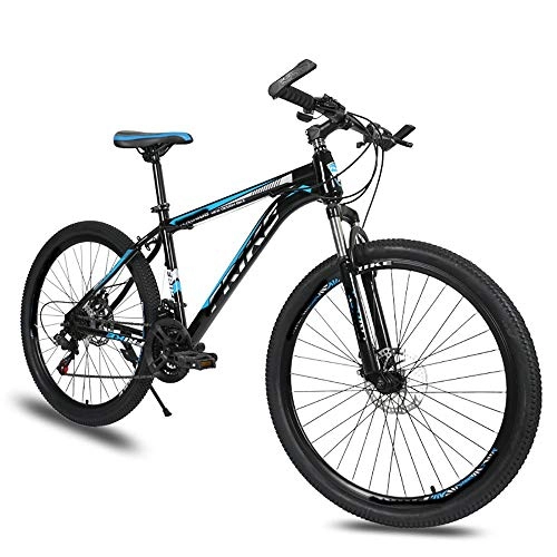 Mountain Bike : Mountain Bikes Adult Shock-absorbing Disc Brakes Variable Speed Bikes High-carbon Steel Bikes Anti-skid and Anti-rust, Suitable for Roads, Wastelands, And Cities