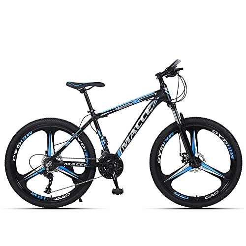 Mountain Bike : Mountain Bikes, Aluminum Alloy Frame Bikes, 21 Speed 26 Inches Spoke Wheels Gearshift, Front and Rear Disc Brakes Bicycle, for Adults
