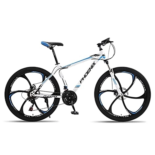 Mountain Bike : Mountain Bikes, Aluminum Alloy Frame Bikes, 27 Speed 26 Inches Spoke Wheels Gearshift, Front and Rear Disc Brakes Bicycle, for Adults