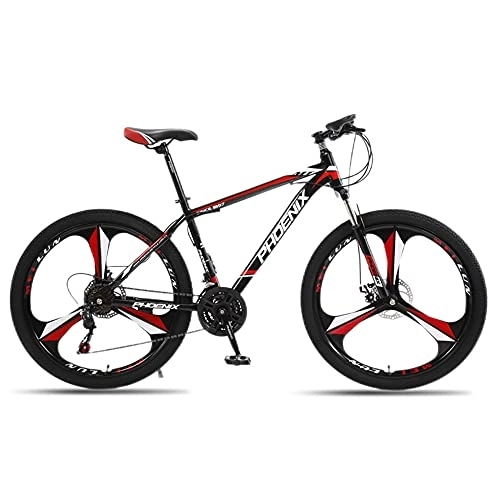 Mountain Bike : Mountain Bikes, Aluminum Alloy Frame Bikes, 30 Speed 24 Inches Spoke Wheels Gearshift, Front and Rear Disc Brakes Bicycle, for Adults