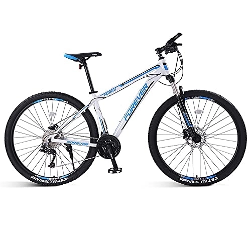 Mountain Bike : Mountain Bikes, Aluminum Alloy Frame Bikes, 33 Speed 26 Inches Spoke Wheels Gearshift, Front and Rear Disc Brakes Bicycle, for Adults
