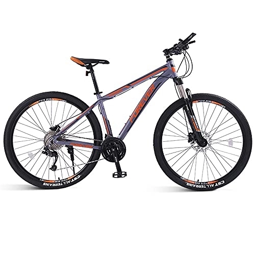 Mountain Bike : Mountain Bikes, Aluminum Alloy Frame Bikes, 33 Speed 29 Inches Spoke Wheels Gearshift, Front and Rear Disc Brakes Bicycle, for Adults