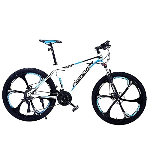 Mountain Bike : Mountain Bikes, High-Carbon Steel Frame Bikes, 21 Speed 27.5 Inches Wheels Gearshift, Front and Rear Disc Brakes Bicycle, for Adults