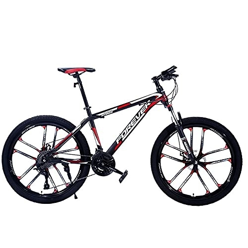 Mountain Bike : Mountain Bikes, High-Carbon Steel Frame Bikes, 24 Speed 27.5 Inches Wheels Gearshift, Front and Rear Disc Brakes Bicycle, for Adults