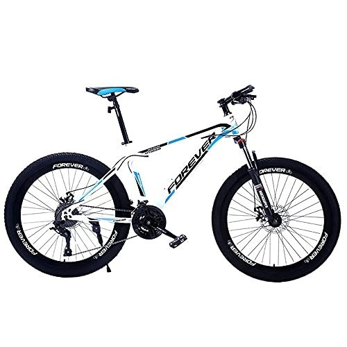 Mountain Bike : Mountain Bikes, High-Carbon Steel Frame Bikes, 27 Speed 27.5 Inches Wheels Gearshift, Front and Rear Disc Brakes Bicycle, for Adults