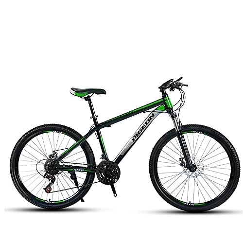Mountain Bike : Mountain Bikes, High-Carbon Steel Frame Bikes, 30 Speed 26 Inches Wheels Gearshift, Front and Rear Disc Brakes Bicycle, for Adults