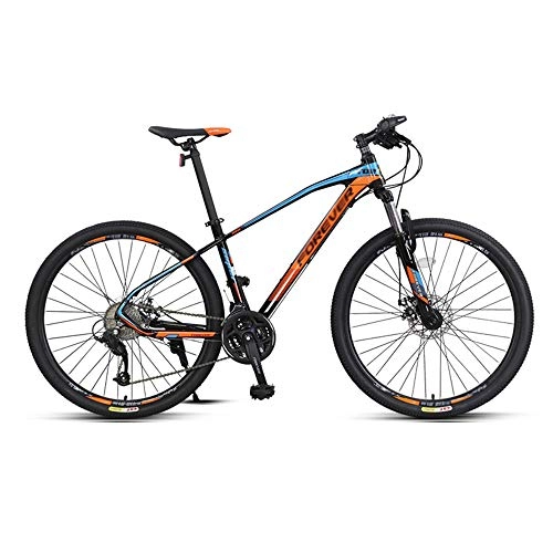 Mountain Bike : Mountain Bikes, Road Bikes, 26 / 27.5 inch Wheels, 27 Speeds, Aluminum Alloy Double Shock Line Disc Brake Racing, Suitable for Adults / A / 168cm