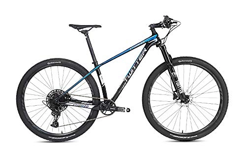 Mountain Bike : mountain Dirt bike road bicycle bikes, carbon mountain bike 27.5 \" / 29\" bike Ultralight carbon fiber MTB gears double disc brakes Mountain bike Equipped with the 12 oil disc brake D 29 inch * 17 inch